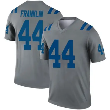 Men's Nike Indianapolis Colts Zaire Franklin Inverted Jersey - Gray Legend