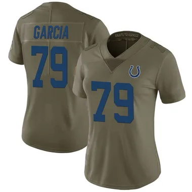 Women's Nike Indianapolis Colts Antonio Garcia 2017 Salute to Service Jersey - Green Limited