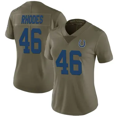 Women's Nike Indianapolis Colts Luke Rhodes 2017 Salute to Service Jersey - Green Limited