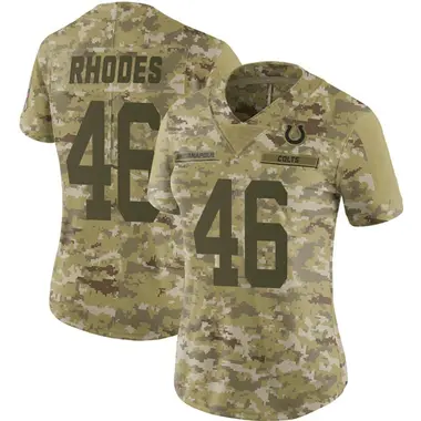 Women's Nike Indianapolis Colts Luke Rhodes 2018 Salute to Service Jersey - Camo Limited