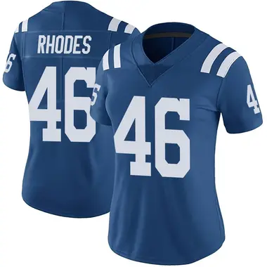 Women's Nike Indianapolis Colts Luke Rhodes Color Rush Vapor Untouchable Jersey - Royal Limited