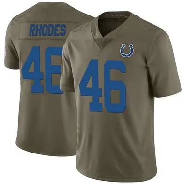 Youth Nike Indianapolis Colts Luke Rhodes 2017 Salute to Service Jersey - Green Limited