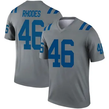 Youth Nike Indianapolis Colts Luke Rhodes Inverted Jersey - Gray Legend